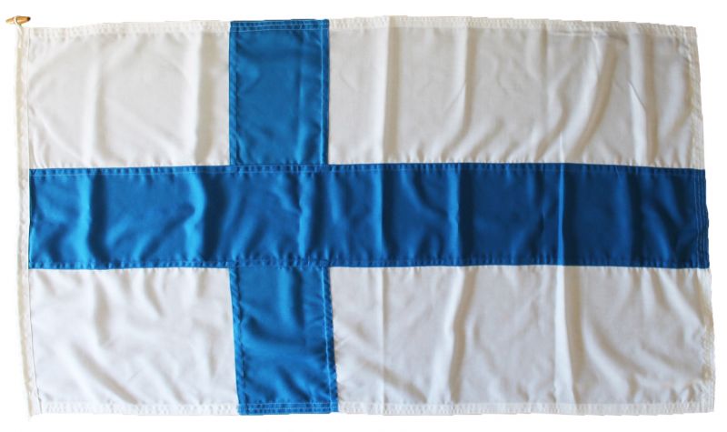 1.5yd 54x27.5in 137x68 cm Finland flag (woven MoD fabric)